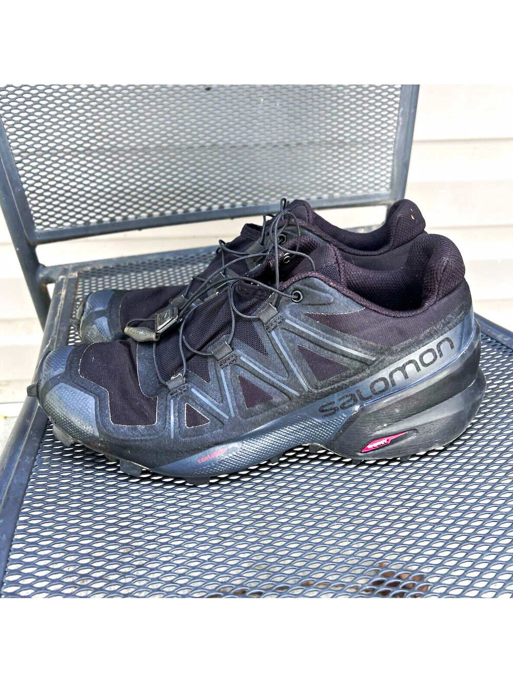 Salomon Men's Black Hiking Shoes US 9 Medium 410429 Not Insect Treated